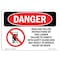 Signmission OSHA, Read & Follow Instructions On This Ladder, 14in X 10in Rigid Plastic, 10" W, 14" L, Landscape OS-DS-P-1014-L-1689 - alternate 1